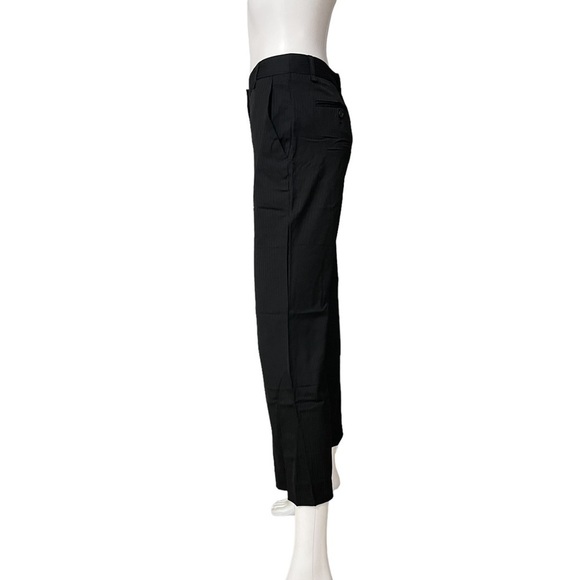 BCBG MAX AZRIA BLACK STRAIGHT LEG WOOL Blend Pants - Picture 2 of 6